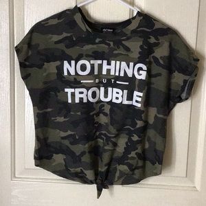 Camouflage crop top ❗️FINAL SALE❗️